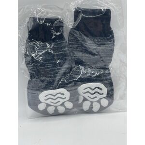 Dog Socks‎ L Large Non-Slip Anti-Slip Paw Protection Indoors Black BinZ